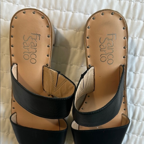 Franco Sarto Black Women's Sandals - Picture 2 of 9